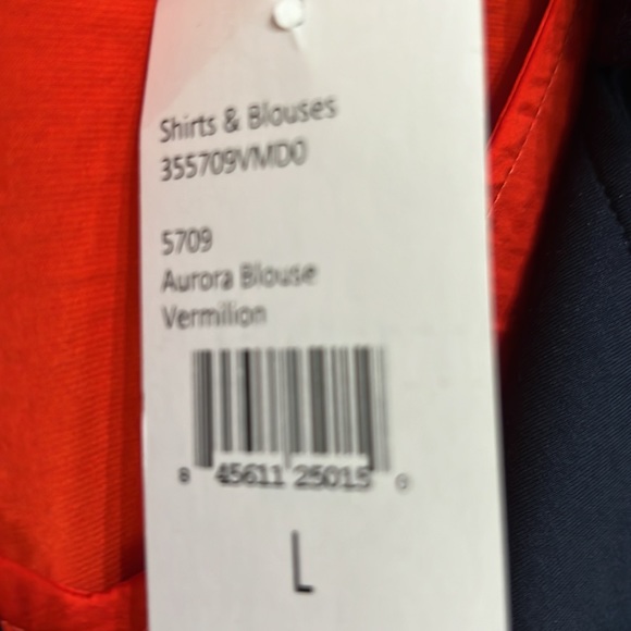 Sold * NWT | CAbi Aurora Blouse Vermillion; Style 5709: - Picture 5 of 6